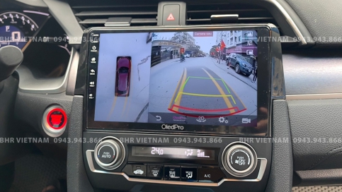 Màn hình DVD Android liền camera 360 xe Honda Civic 2017 - nay | Oled Pro X8S 